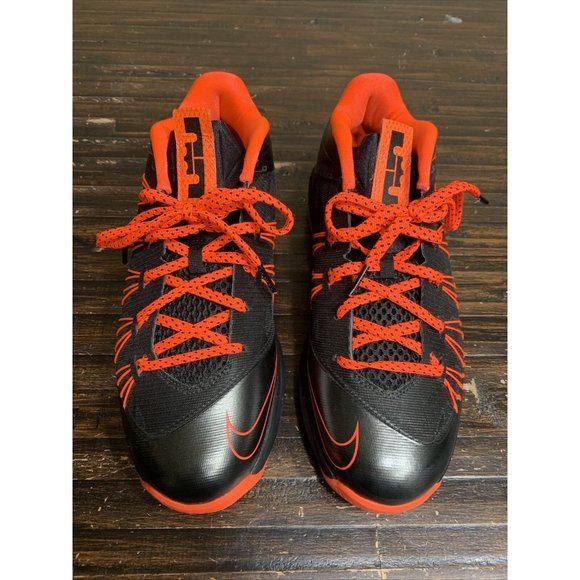 Nike Air Max Lebron X 10 Low Black Total Crimson 579765-001 Men's Size 8.5 Clean - Picture 4 of 10